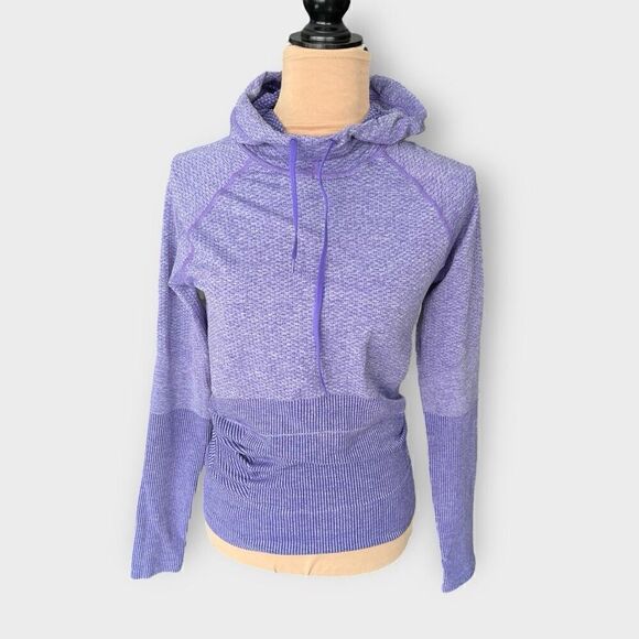 RBX Women's M Breathable Mesh Hoodie Sweatshirt Lilac Purple Sporty Athleisure - Picture 1 of 9